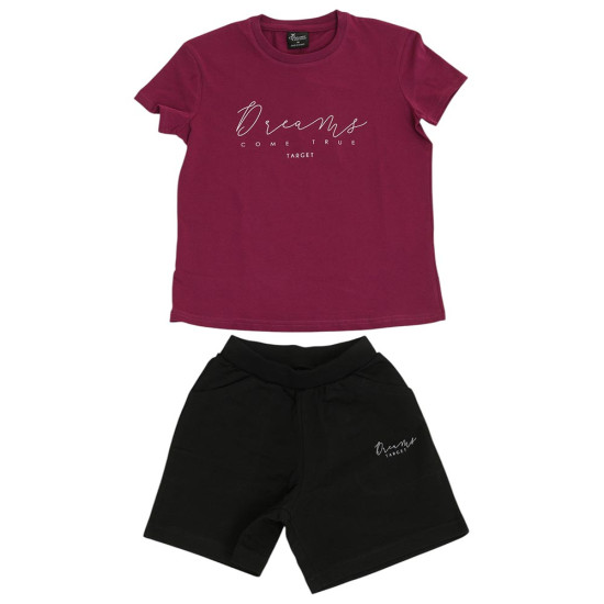 Target Παιδικό σετ Girls T-Shirt & Shorts ''Dreams'' Set